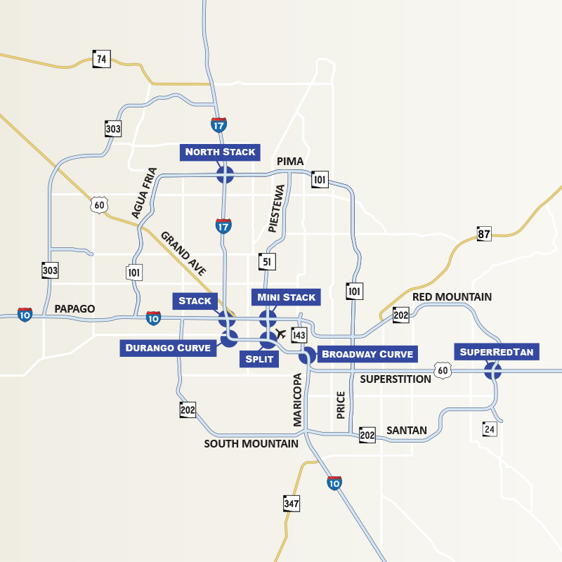 Understanding all the Valley freeway nicknames ADOT